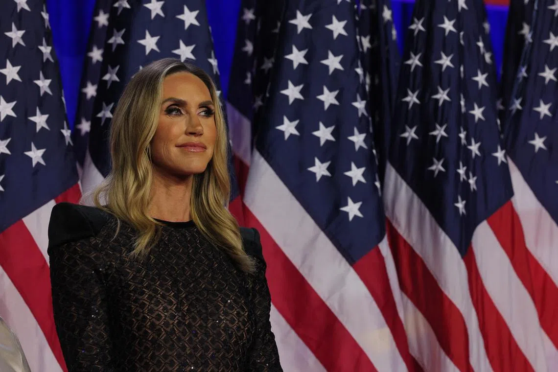 Ms Lara Trump also served as a surrogate for her father-in-law on the campaign trail this year.