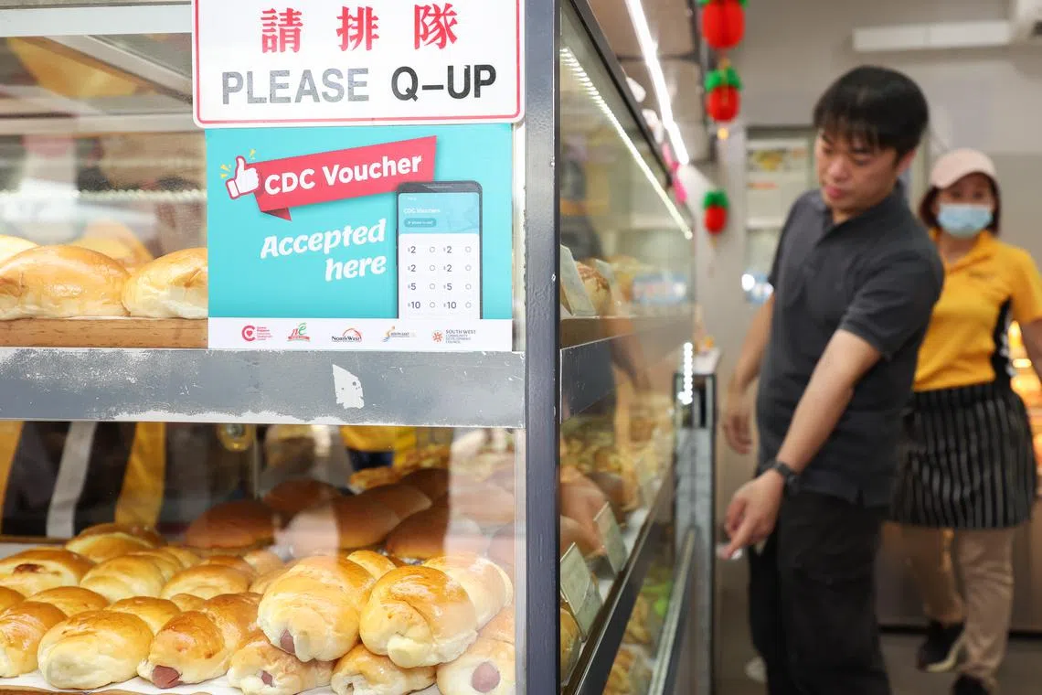These vouchers can be used at participating hawkers, heartland merchants, and supermarkets.