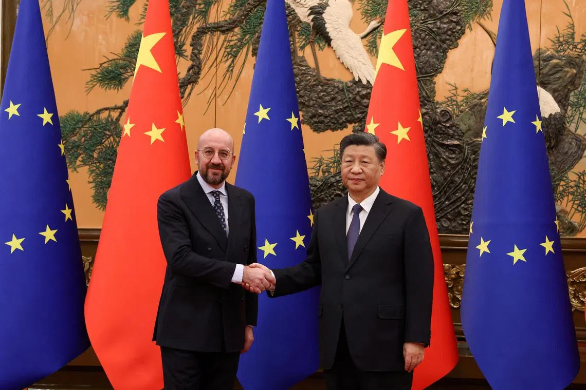 Mr Michel told Mr Xi that the EU counted on China “to contribute to ending Russia’s brutal destruction and occupation”.