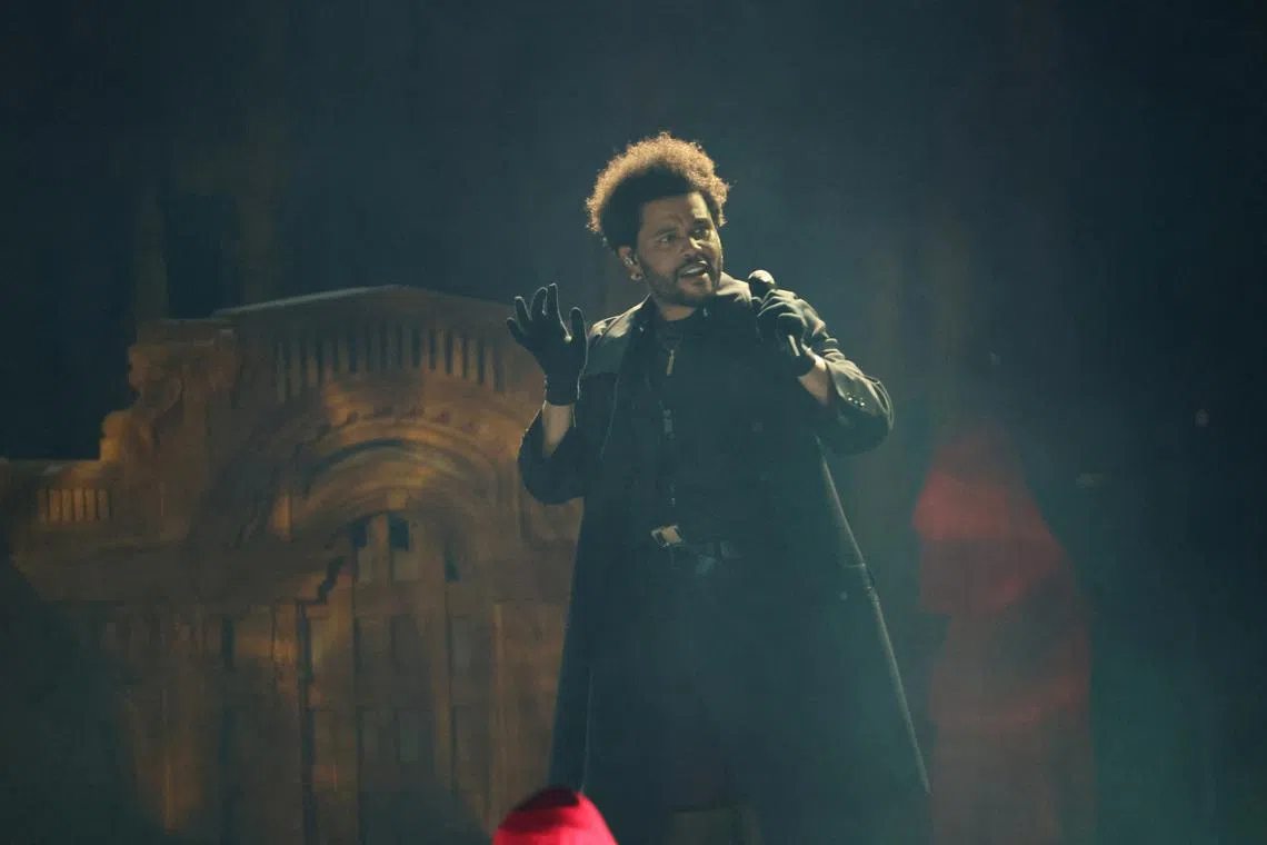 The Weeknd performed during his After Hours Til Dawn tour at SoFi Stadium in Inglewood, California, on Sept 2, 2022.