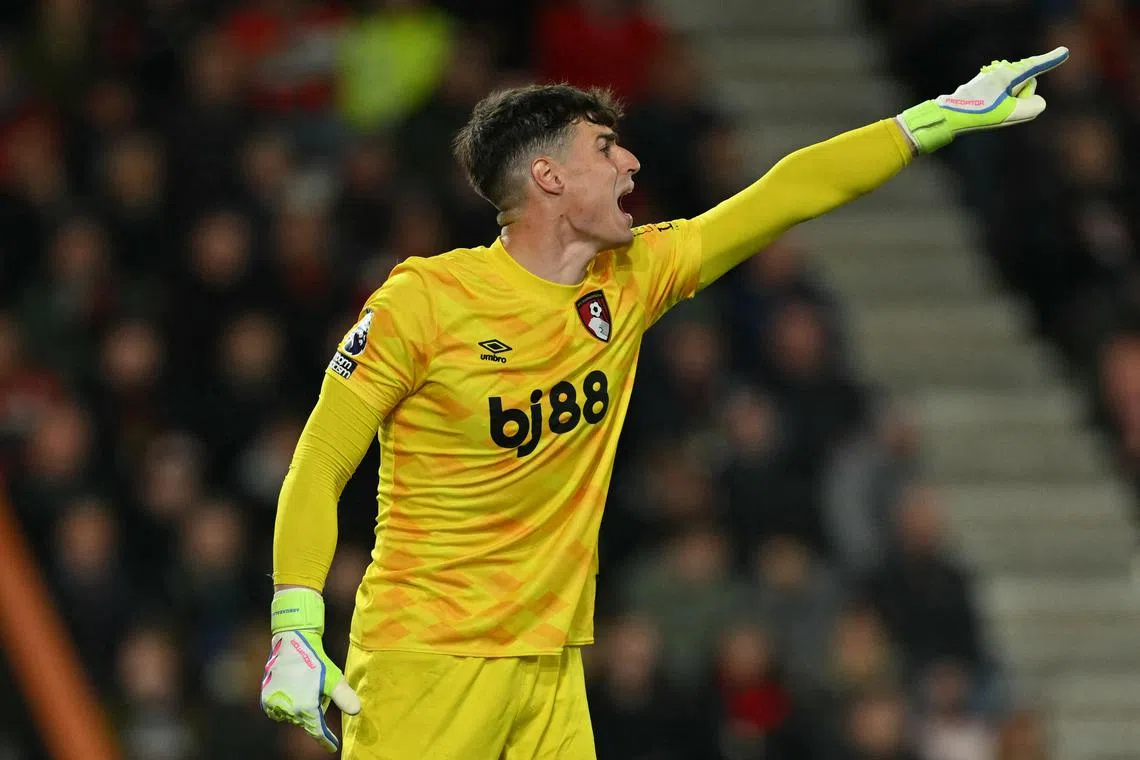 Kepa Arrizabalaga was Bournemouth’s regular goalkeeper in the Premier League last season.