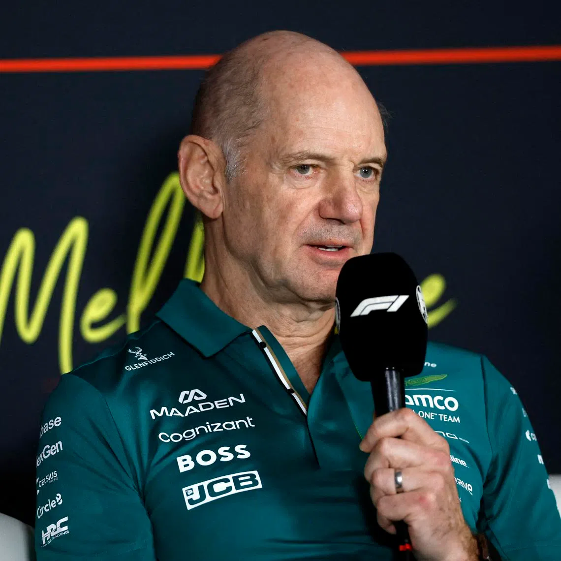 Formula One F1 - Australian Grand Prix - Albert Park Grand Prix Circuit, Melbourne, Australia - March 6, 2026 Aston Martin team principal Adrian Newey speaks during a press conference REUTERS/Hollie Adams