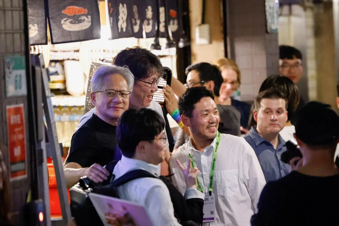 Nvidia courts South Korea’s tech giants at Taipei dinner as AI push deepens