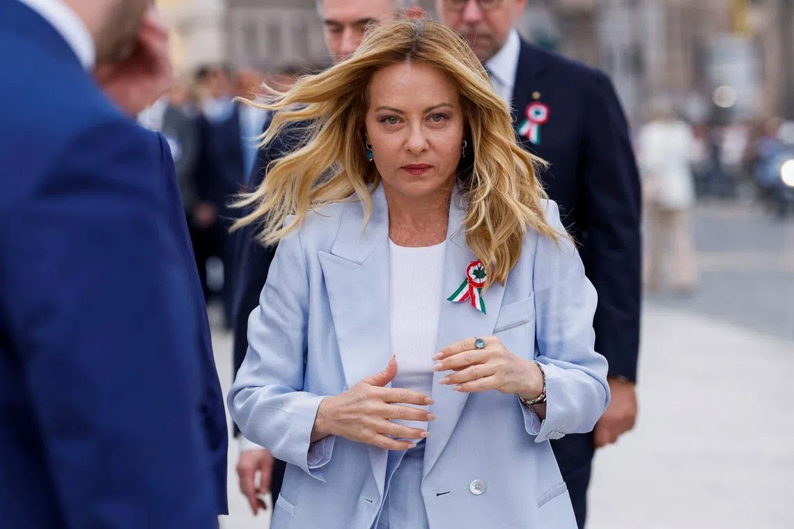 Italy's Meloni urges NATO rethink on defence spending as Rom