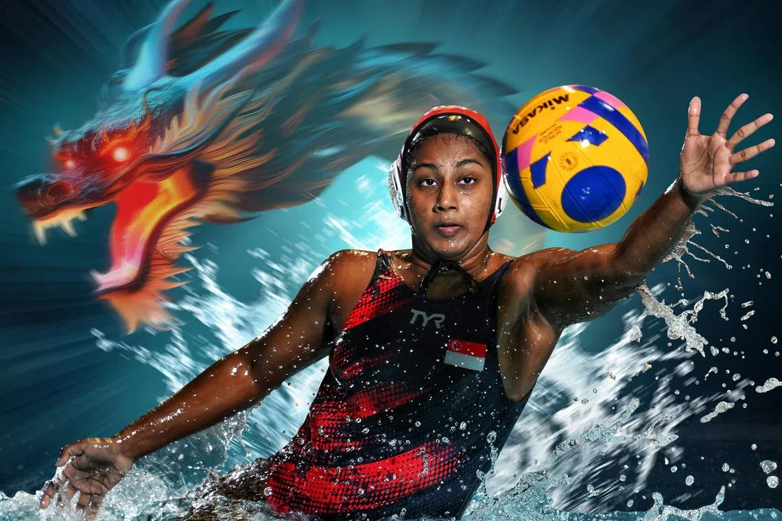Singapore women's water polo player Mounisha Devi Manivannan wll be competing at the Asian Games.