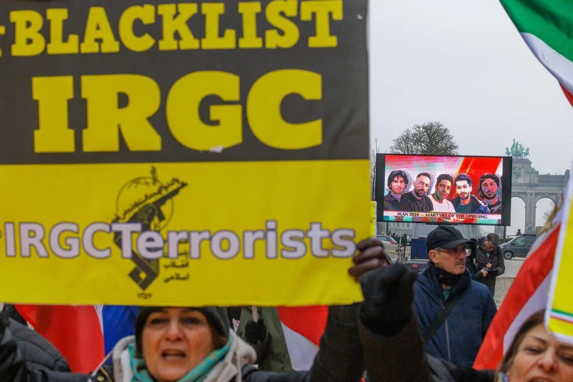 The European Union has designated the Islamic Revolutionary Guard Corps (IRGC) a “terrorist organisation” over a deadly crackdown on recent mass protests.
