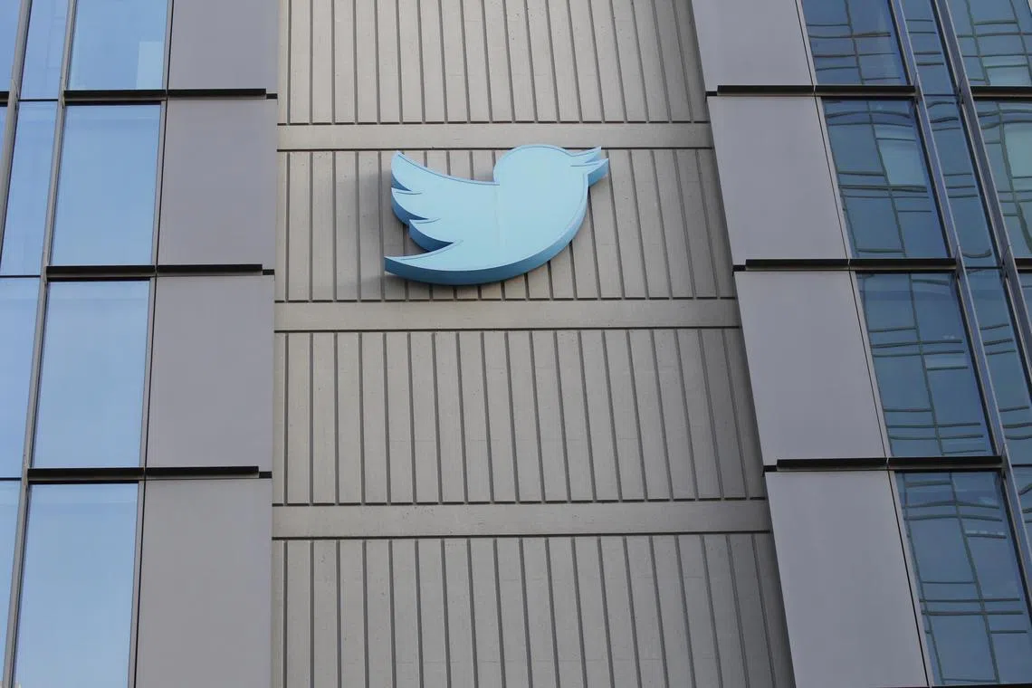 The exterior of Twitter headquarters at the start of the business day in San Francsico, California, USA, November 4, 2022. 