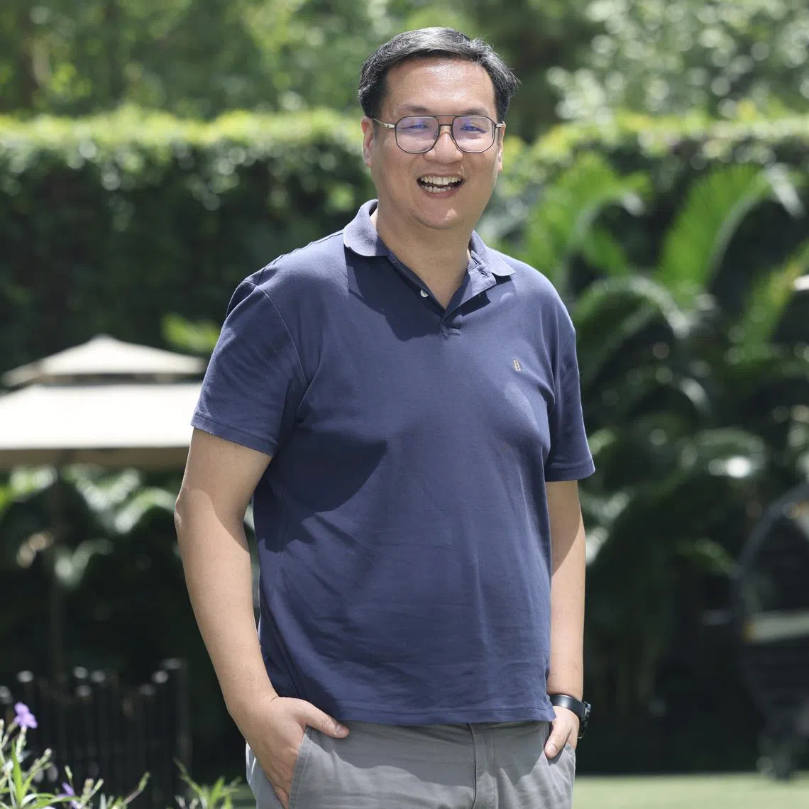 Stroke survivor Kelvin Loon at the launch of the four-year Stroke Rehab Ecosystem initiative on Aug 26.