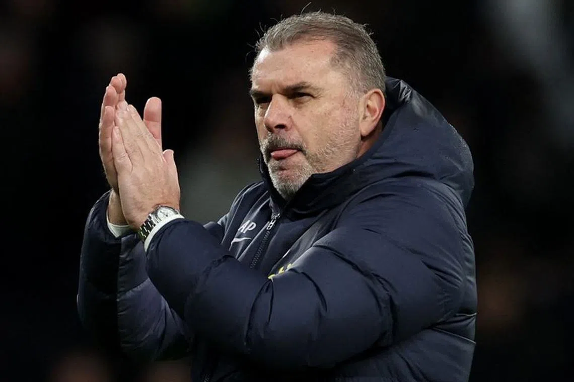 Soccer Football - Premier League - Tottenham Hotspur v AFC Bournemouth - Tottenham Hotspur Stadium, London, Britain - December 31, 2023 Tottenham Hotspur manager Ange Postecoglou celebrates after the match Action Images via Reuters/Paul Childs/ File photo