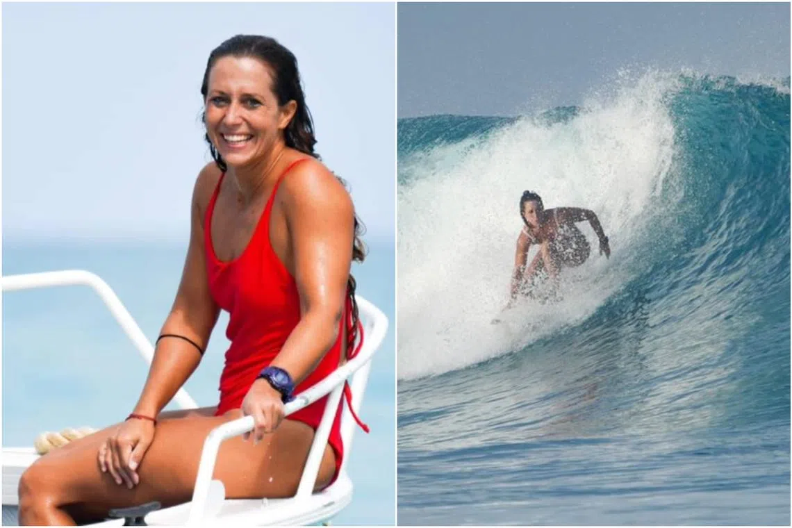 Ms Giulia Manfrini was surfing at the coast of West Sumatra when the incident happened. 
