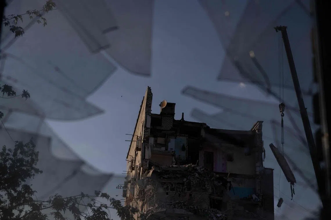 In the Donetsk region, focal point of many of the clashes along the 1,250km front line, Russian forces dropped seven bombs on the town of Oleksandrivka.