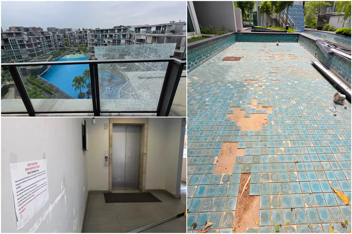 The management corporation of Canberra Residences in Sembawang alleges that some defects remain unresolved despite a settlement agreement reached in 2020 to carry out rectification works.