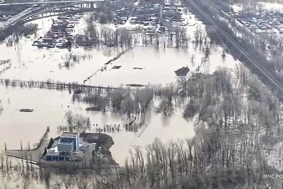 Rivers have been overflowing for days in 10 regions of Kazakhstan, as well as in Russia’s western Siberia and Orenburg regions, flooding entire cities and villages.