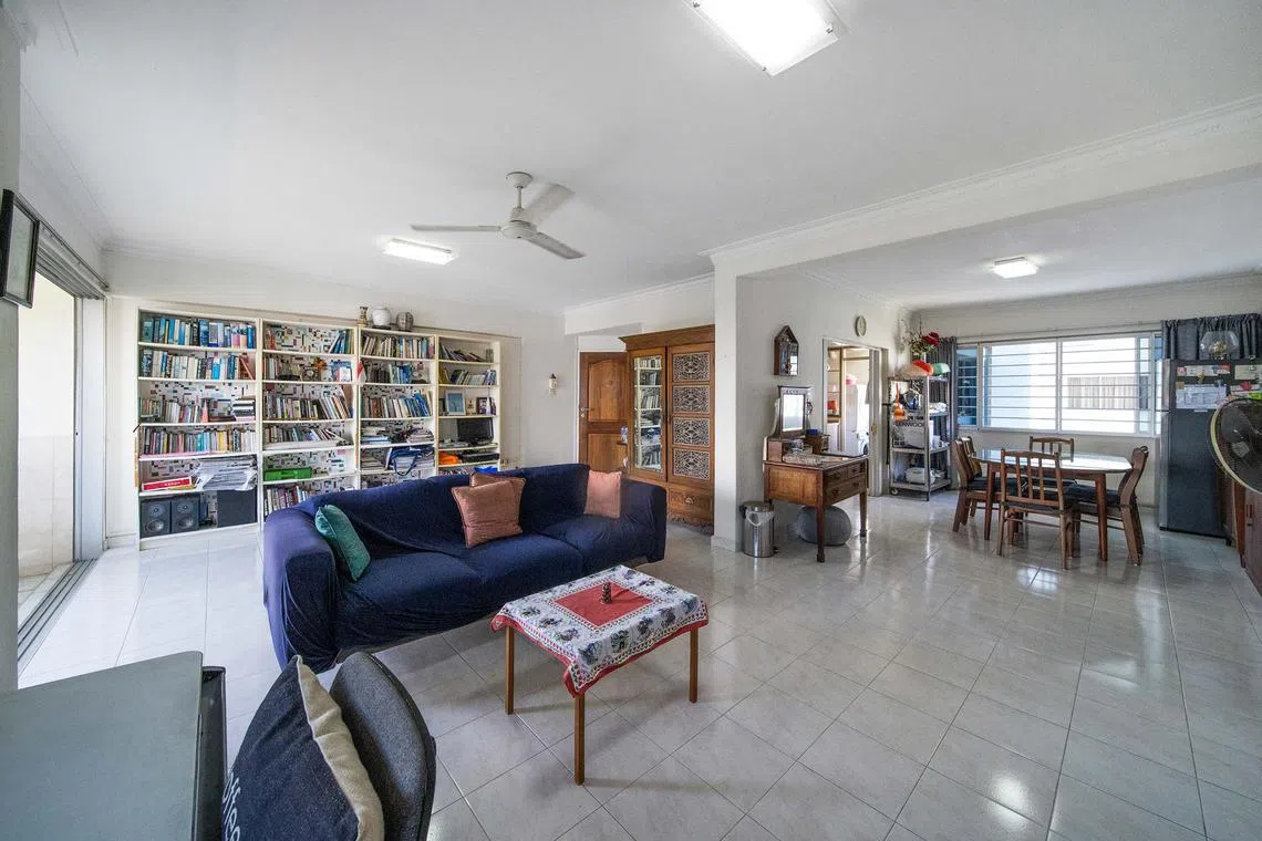 A three-bedroom unit at Lagoon View, with a remaining lease of 51 years, which is up for sale.