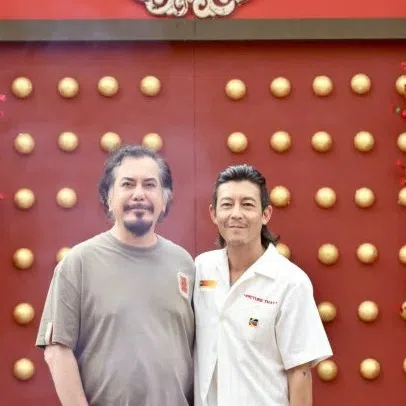 Edison Chen (right) and Anthony Wong have collaborated in Hong Kong movies such as the Infernal Affairs trilogy and Initial D.