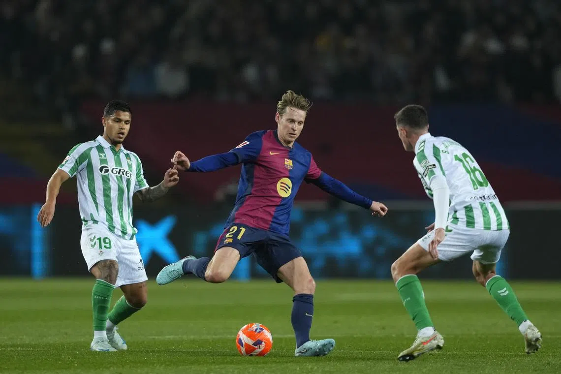 A rejuvenated Frenkie de Jong could be key to Barcelona's hopes of Champions League and La Liga glory this season.