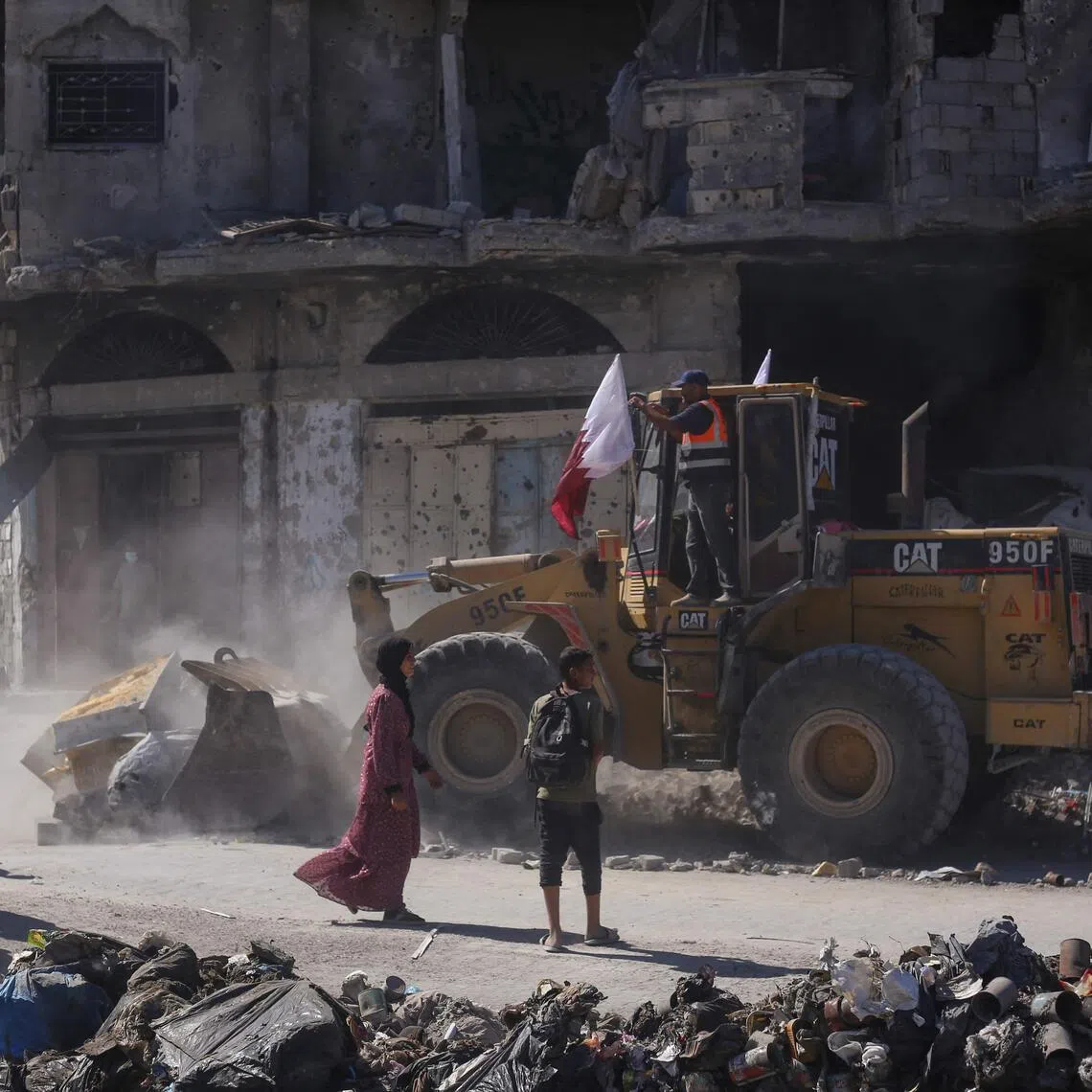Unexploded ordnance has become a common sight in the Gaza Strip during the two years of the war.