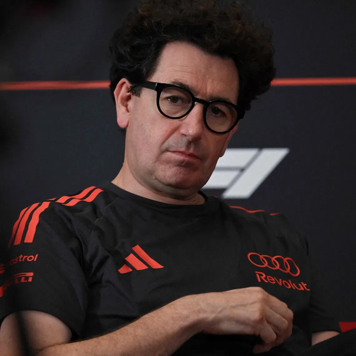 Audi team principal Mattia Binotto (above) is happy with the current line-up of Nico Hulkenberg and Gabriel Bortoleto.
