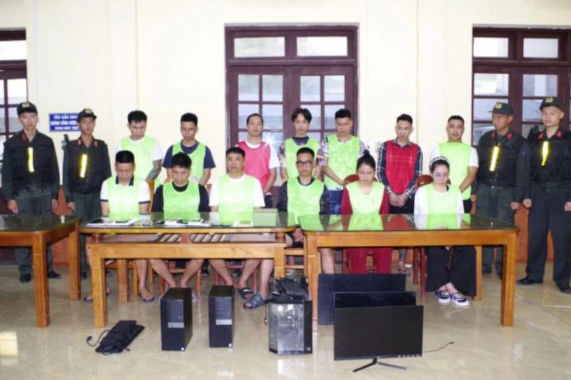 Vietnamese police bust transnational online fraud ring, arrest 12 suspects
