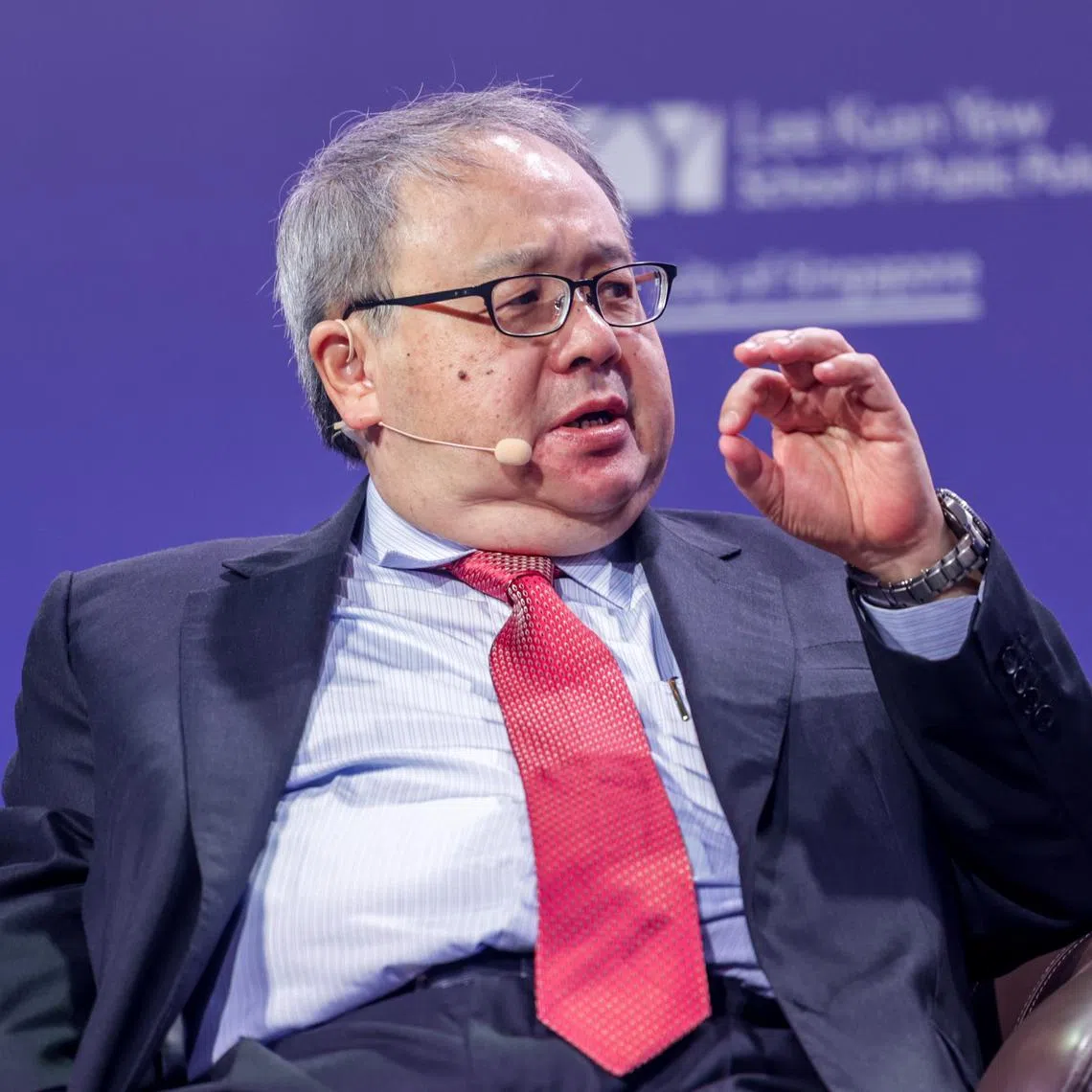 CMG20230814-YeapCT01/苏秉苓,陈可杨,蓝云舟/“Reinventing Destiny” – A Conference on the Occasion of Mr Lee Kuan Yew’s 100th Birth Anniversary [Sands Grand Ballroom (Level 5) Sands Expo and Convention Centre 10 Bayfront Ave Singapore 018956] Caption:  PANEL III — Governance of a City-State - Mr Peter Ho (Chairman Urban Redevelopment Authority)