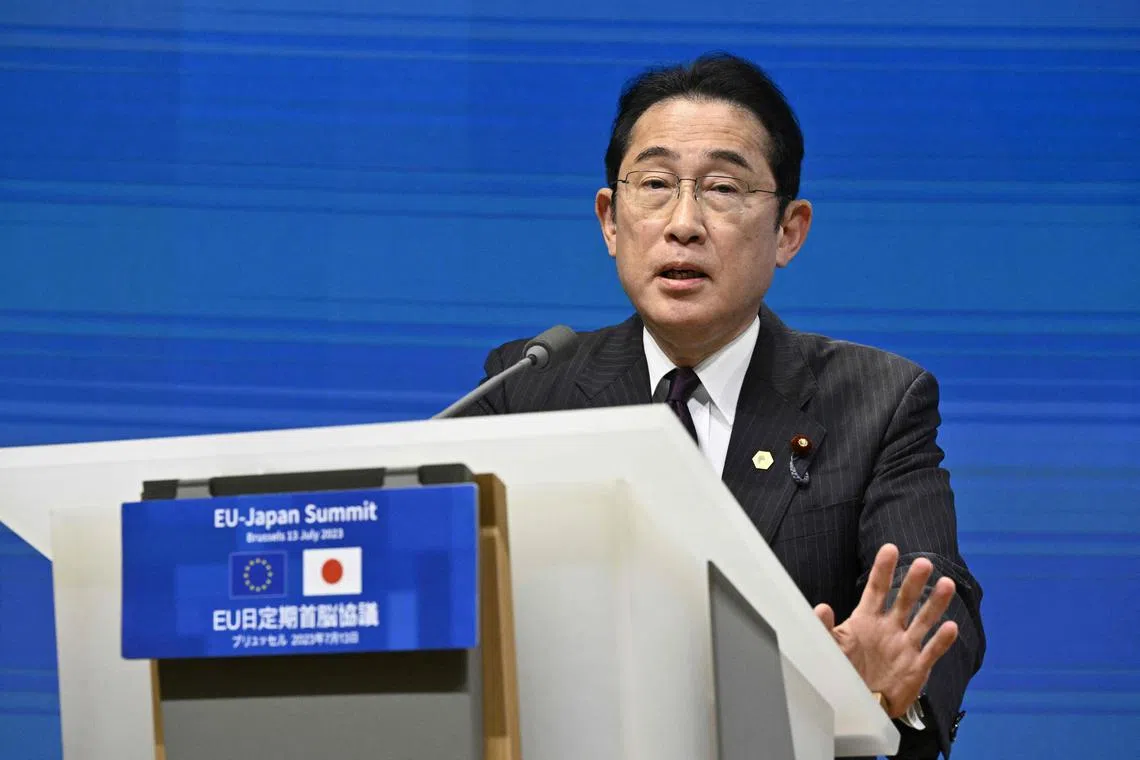 Japanese PM Fumio Kishida plans to visit oil producers Saudi Arabia and United Arab Emirates.