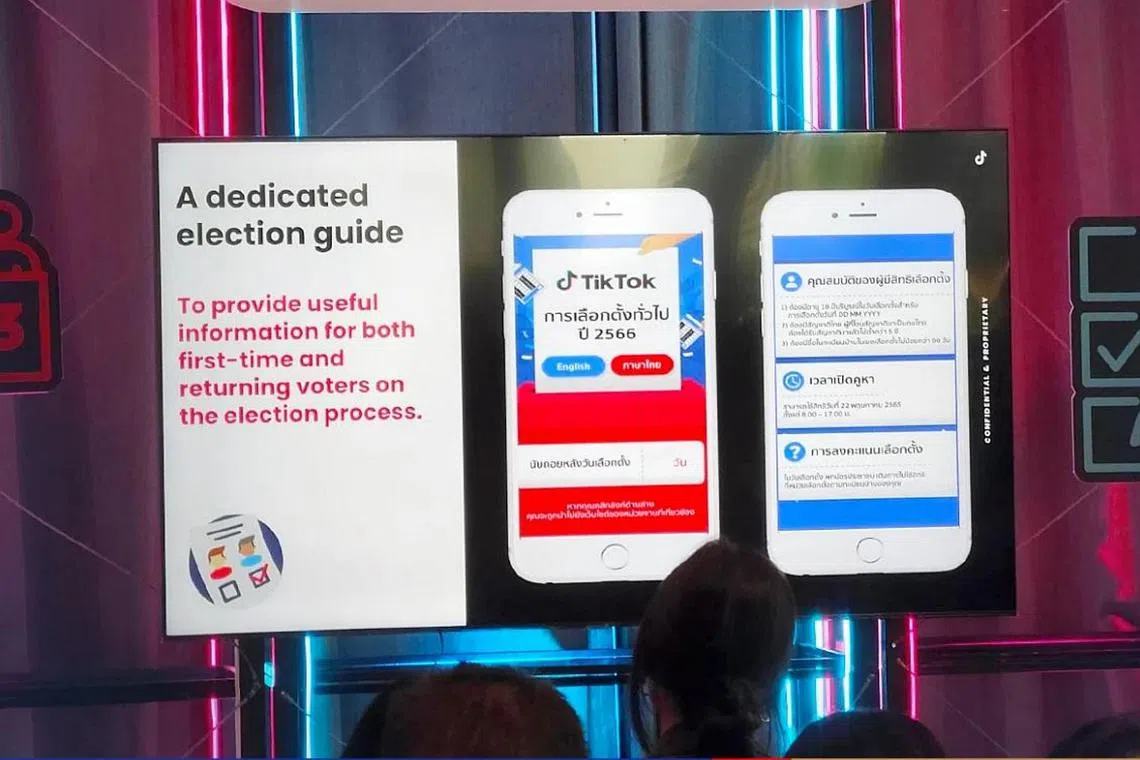 TikTok Thailand has set up procedures to prevent political parties from using the platform to spread fake news, build support or profit from advertising.