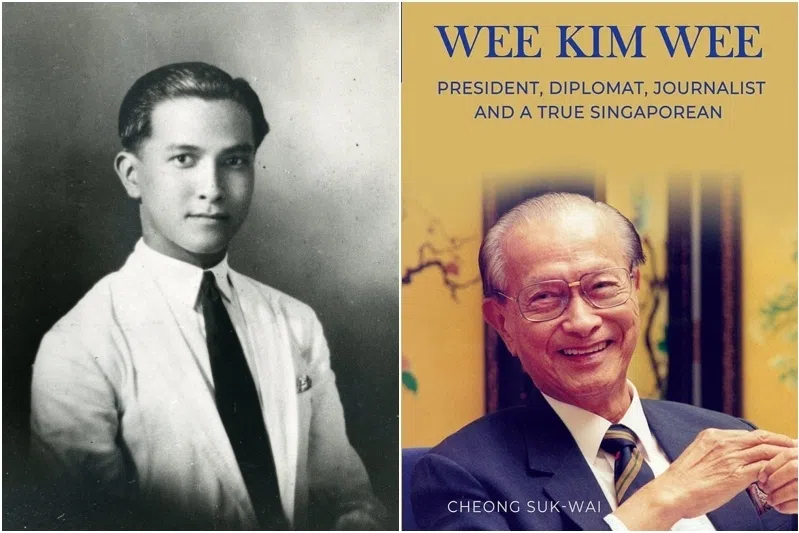 The earliest known portrait of Dr Wee Kim Wee (left). A recently published biography by Cheong Suk-Wai now seeks to make the man many fondly remembered.