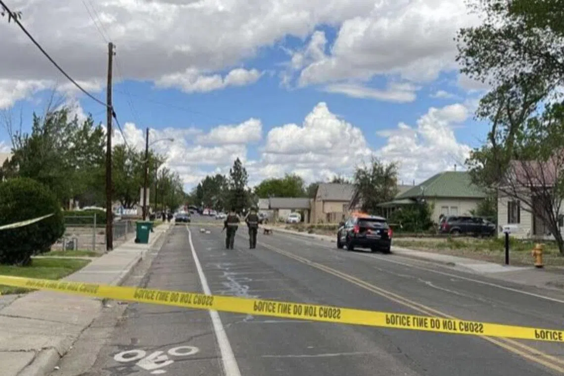 Local police deputy chief Baric Crum said that four officers confronted the subject and were able to stop his actions.