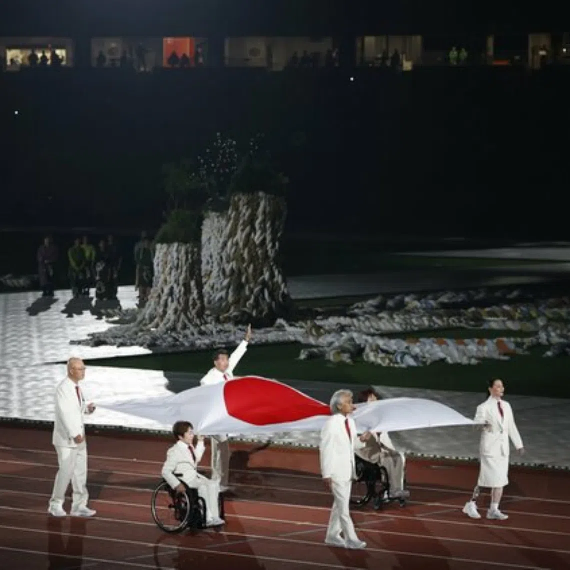 The opening ceremony of the Aichi-Nagoya Asian Para Games in Nagoya on Oct 18.