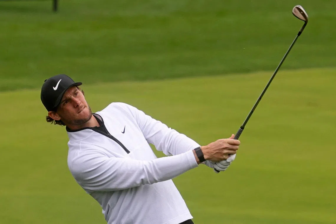 Thomas Pieters of Belgium, pictured at the Dubai Desert Classic 2023, has made the switch to the rival LIV Go series for 2023.