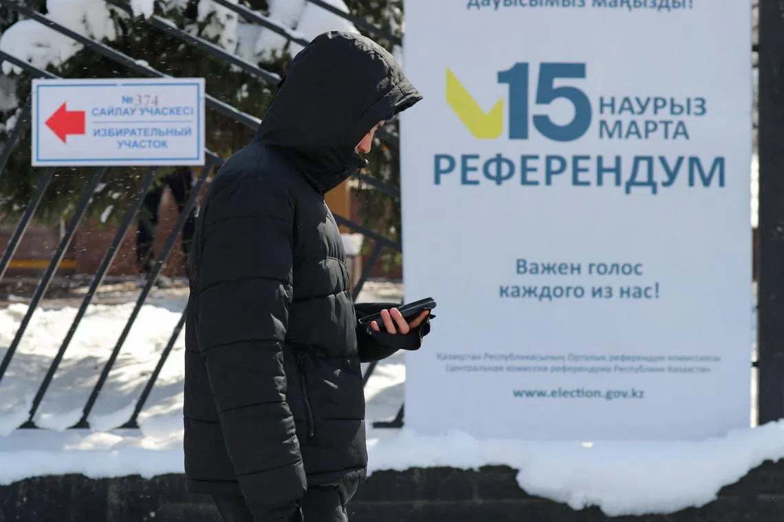 Kazakhs to vote on new constitution in referendum on Sunday
