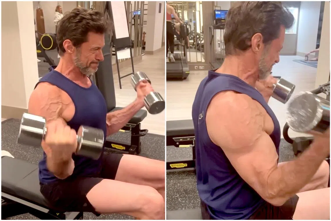 Australian actor Hugh Jackman shared his Wolverine training regimen on Instagram.