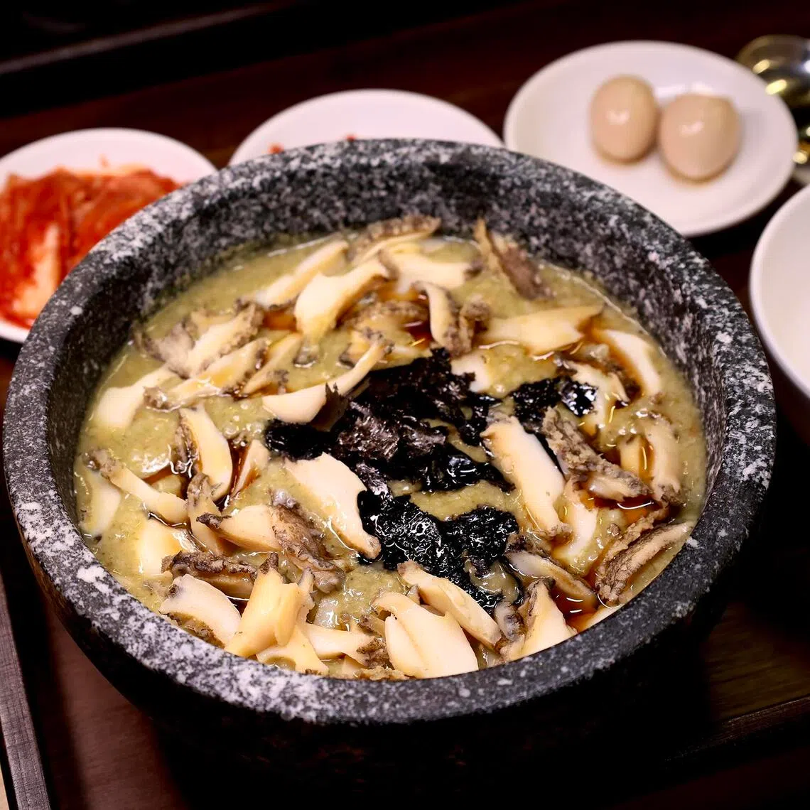  Abalone Innards Porridge at Jeju Sanghoe & Juk. 