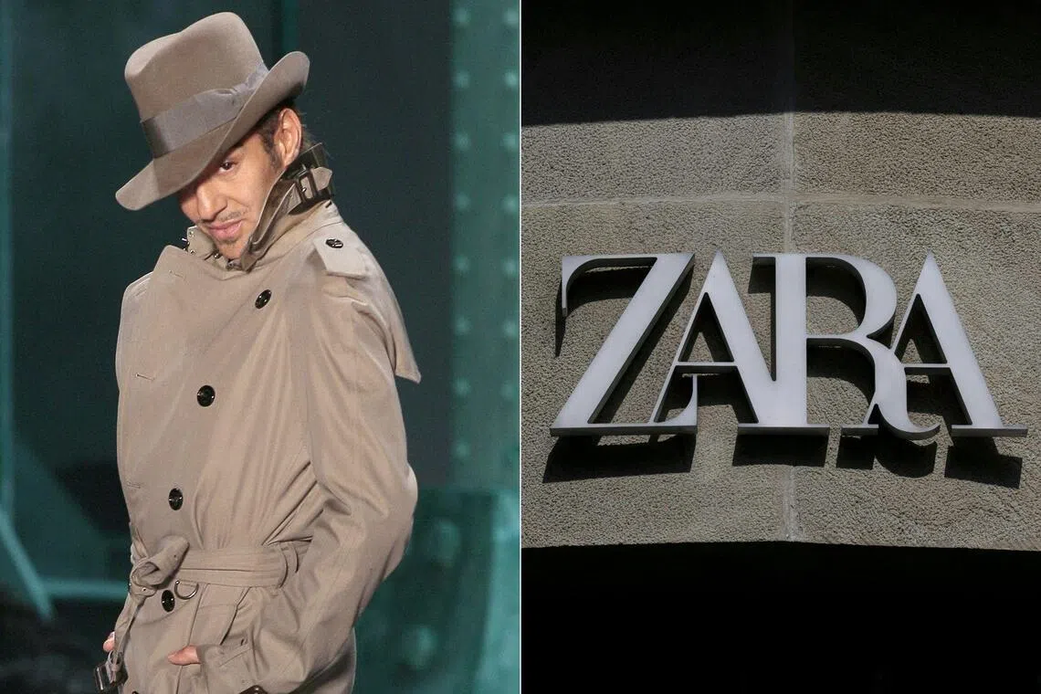 Spanish fashion brand Zara announced on a two-year "artistic collaboration" with British designer John Galliano.