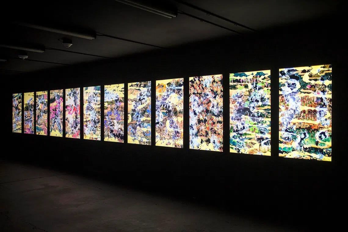 Flower and Corpse Glitch Set of 12 by teamLab will show at Supper House’s Infinite Existence exhibition.