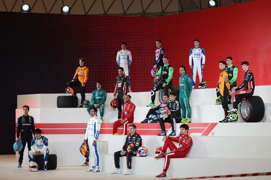 Six of 20 drivers will start their first full season on the grid in Melbourne.