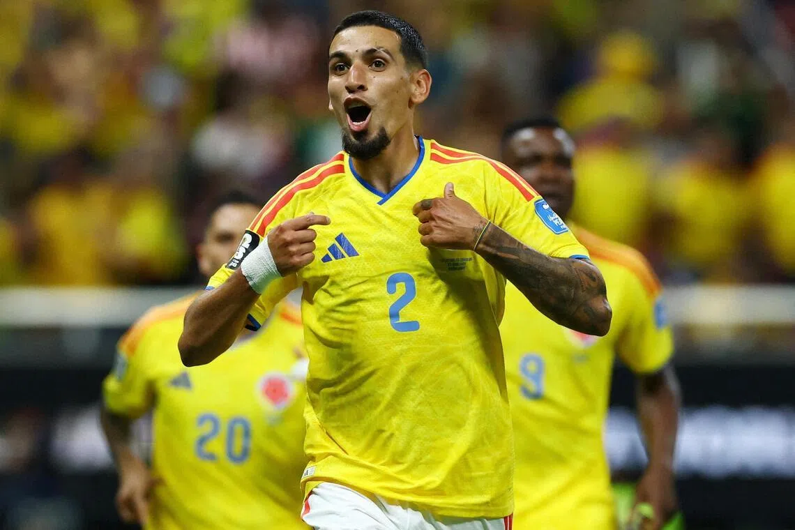 Colombia's Daniel Munoz scored the winner after the South Americans had been frustrated for much of the evening.