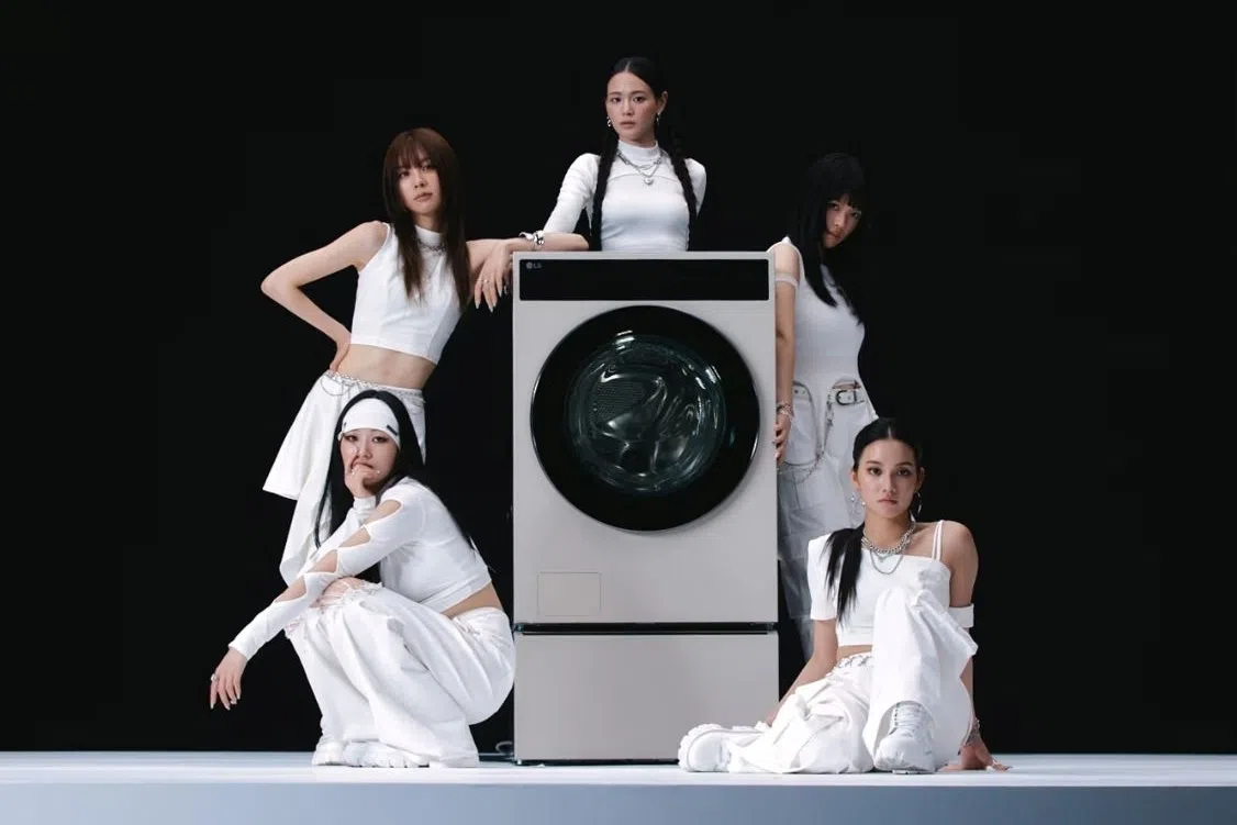 The group has released its own song, I Wash, that drops the product name into its hook, alongside laundry-themed lyrics such as “wash and spin”.