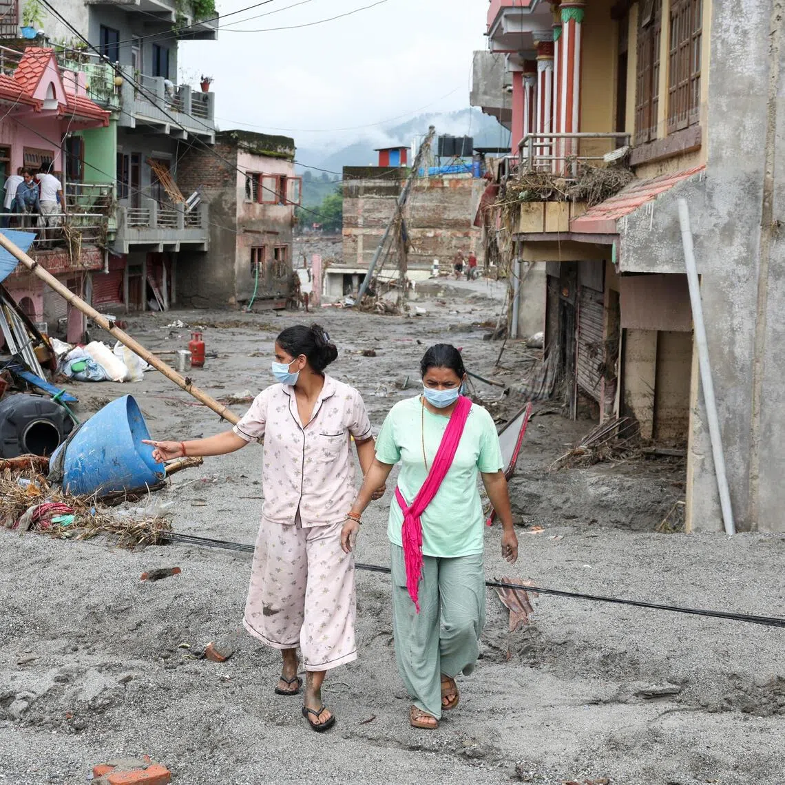 Many women at a school camp said they have had to contend with inadequate toilet facilities and unsanitary conditions.