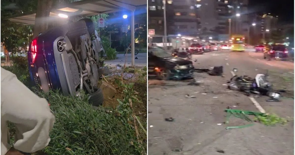 Police arrest driver, passenger who fled from Tampines crash that killed motorcyclist, pregnant wife - The Straits Times