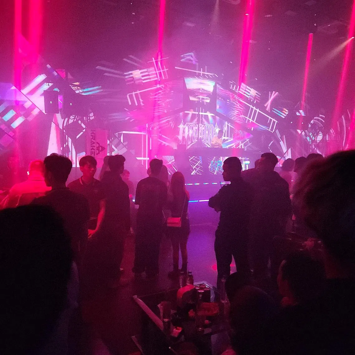 hynormal - (ST use only, embargoed until advised by Hui Yee) The interior of a nightclub on the edges of Yangon. Picture taken in June 2024. Byline: Tan Hui Yee