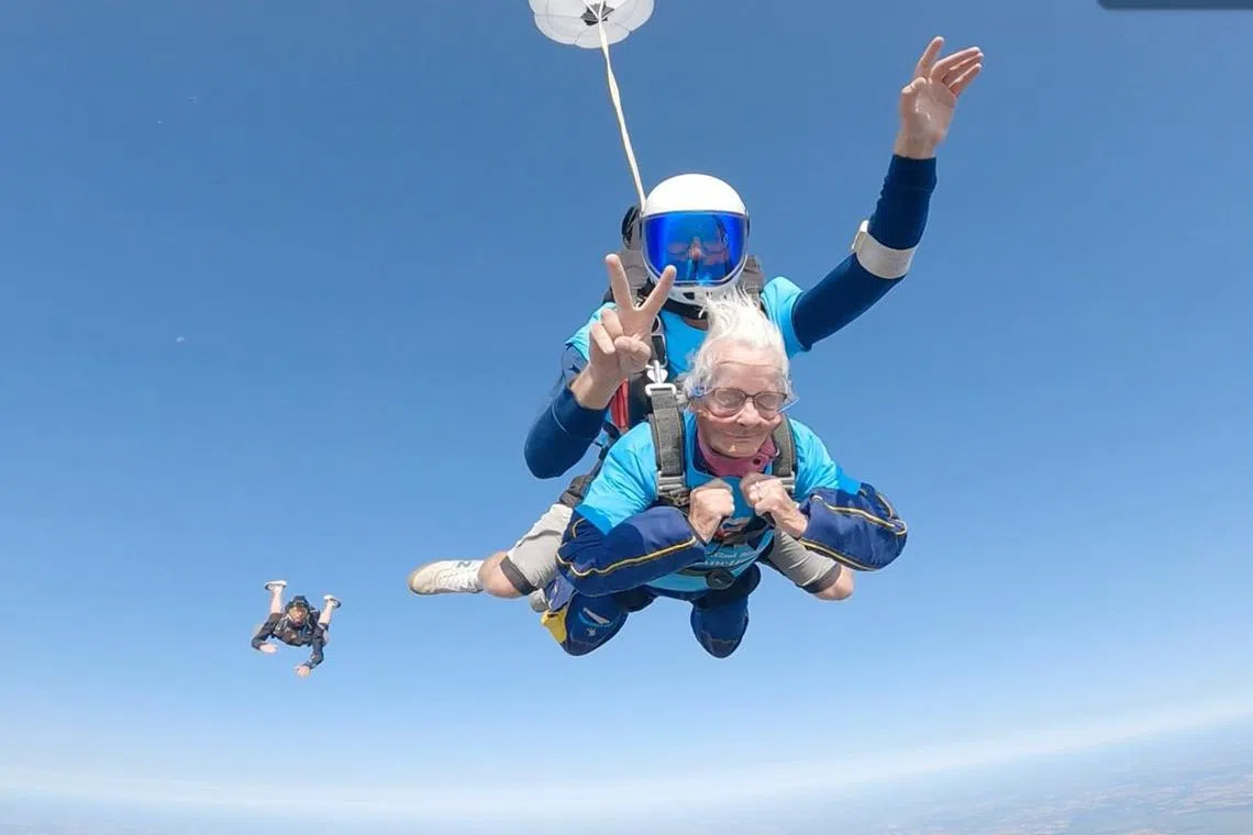 Ms Manette Baillie undertook the feat to raise money for three charities.