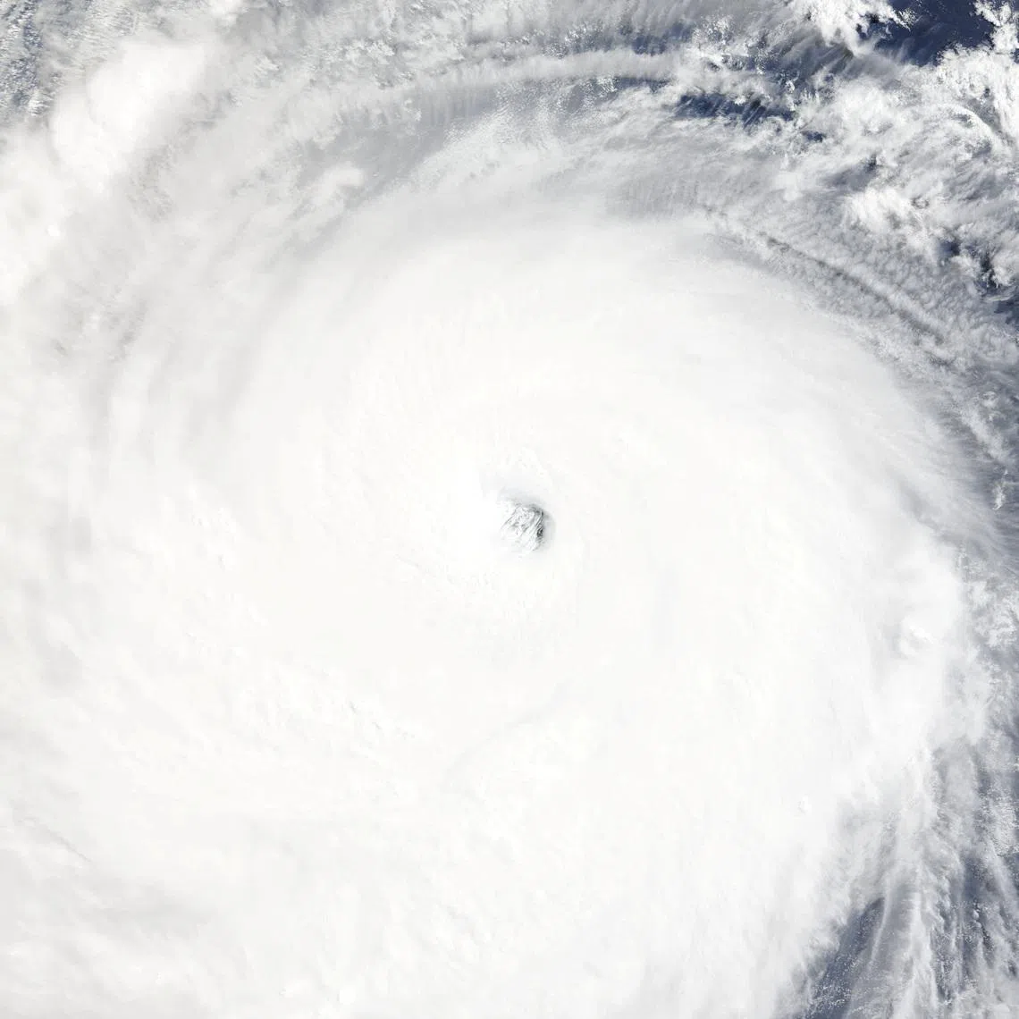 A satellite image shows Super Typhoon Bavi over the Philippine Sea on July 8.