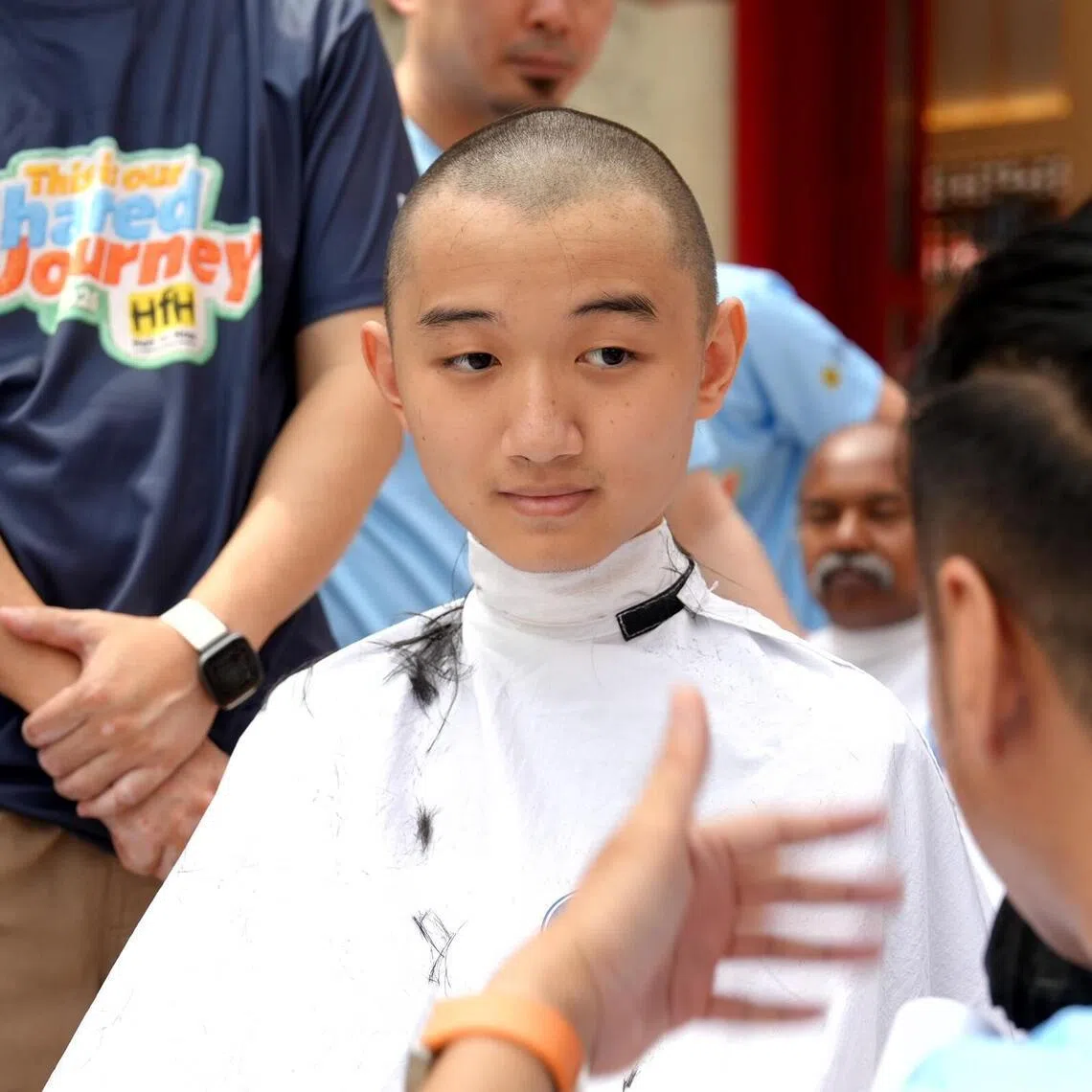 Cancer survivor Wilson Wu, 18, shaved his head on April 19 in support of Hair for Hope 2026.
