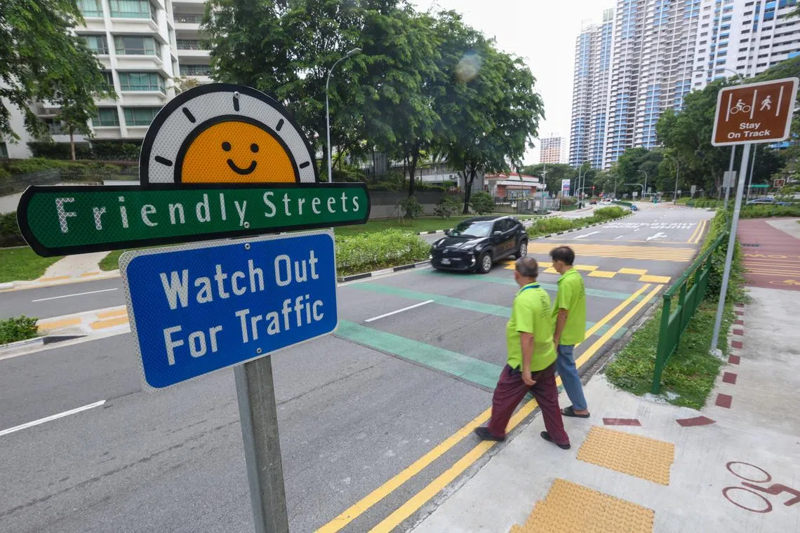 Roads near the neighbourhoods' key amenities will be transformed into "Friendly Streets" to make them safer for seniors.