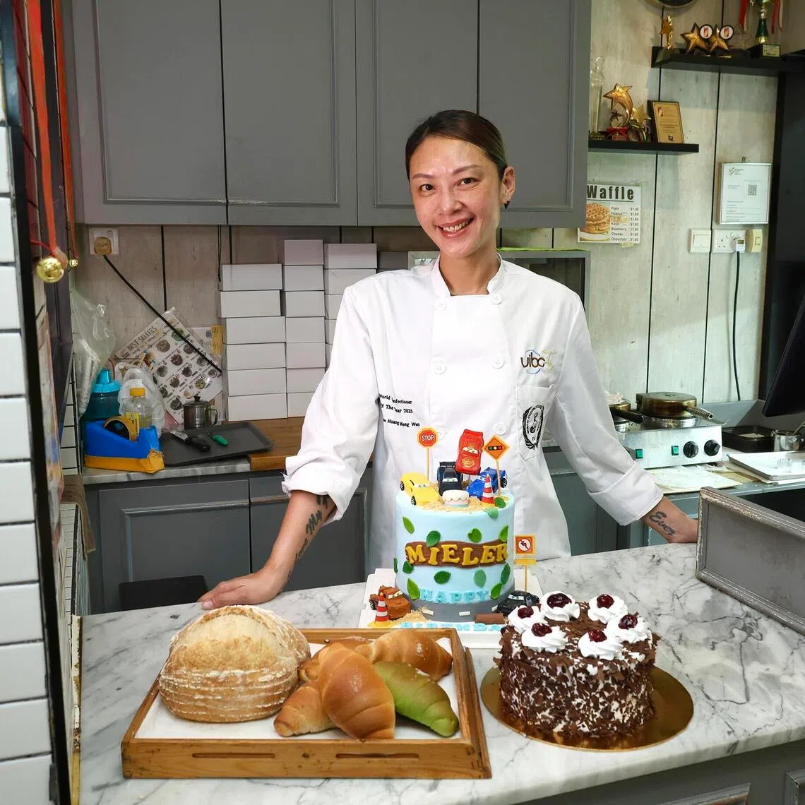 hkbaker06 - Ms Joanne Huang, the co-owner of neighbourhood bakery Cake In Action was awarded World Confectioner Of The Year 2025 by the International Union of Bakers and Confectioners in a ceremony held in Brazil’s Sao Paulo. 