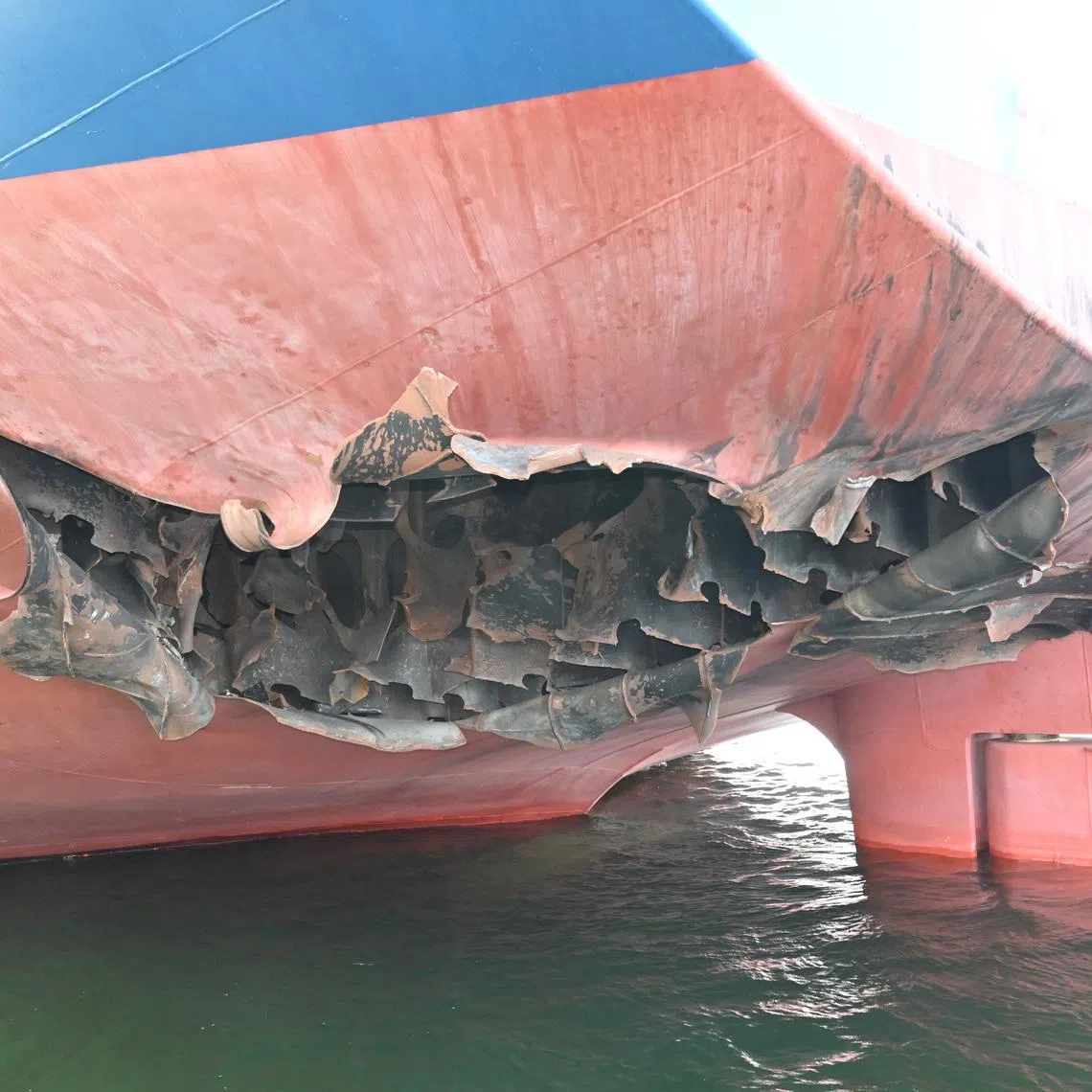 A May 4 attack against South Korean shipper HMM's Namu vessel caused a fire and damaged the lower stern hull.