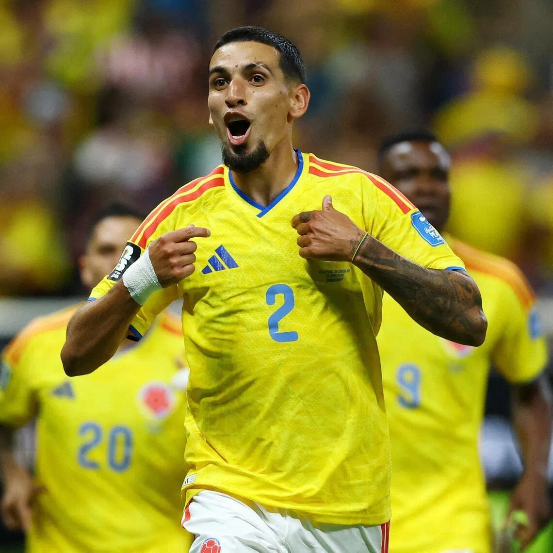 Colombia's Daniel Munoz scored the winner after the South Americans had been frustrated for much of the evening.