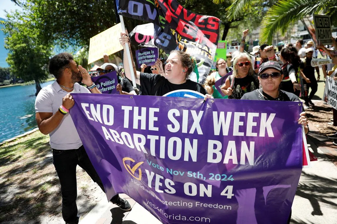 Florida was one of the few in the region where the time limit for abortion was still relatively high.