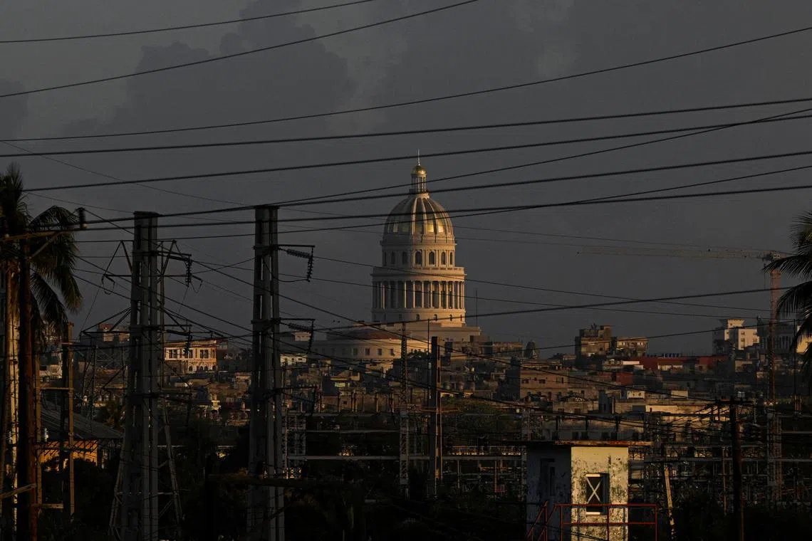 The National Capitol of Cuba rises amid the city skyline in Havana, Cuba, March 5, 2026. REUTERS/Norlys Perez